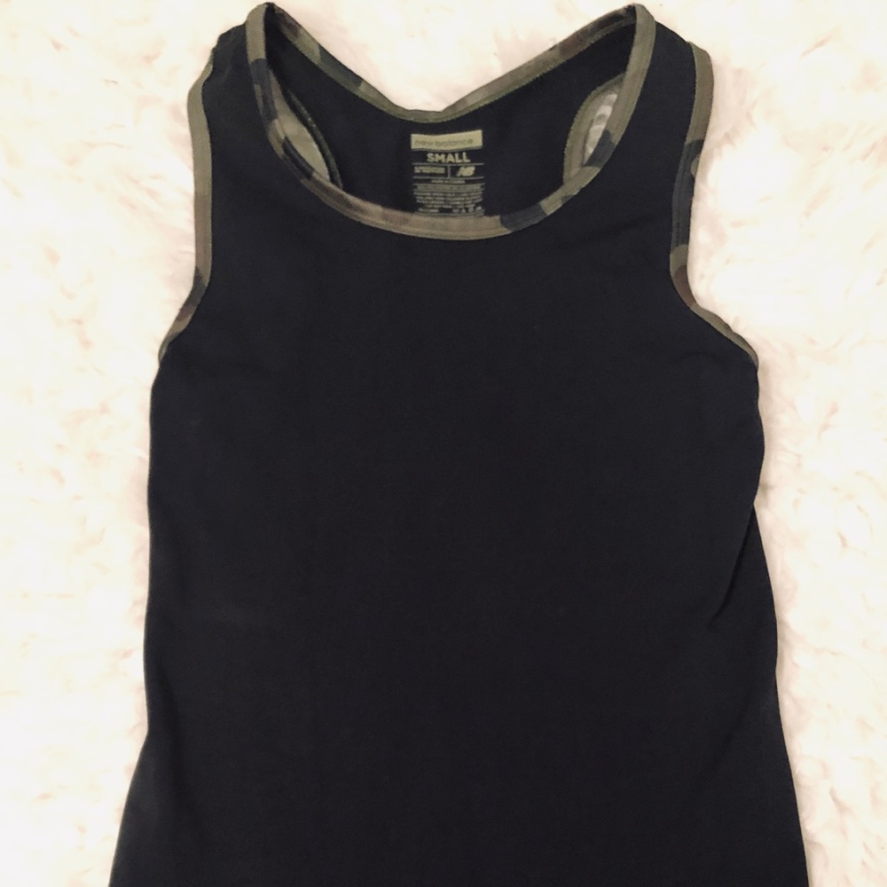 New Balance black camo compression tank